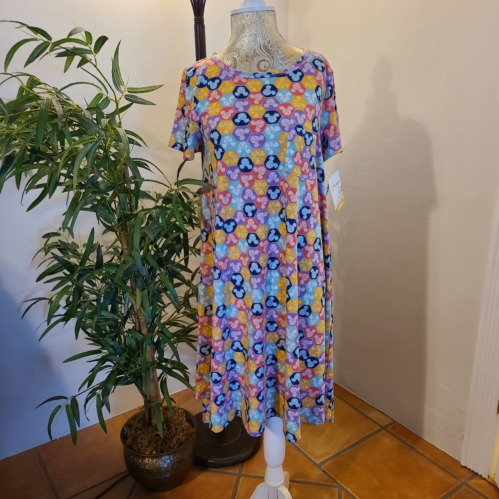 LulaRoe Mickey Mouse Hi-Low Dress